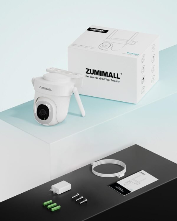 ZUMIMALL 5MP 5G Outdoor Security Camera, 24/7 Recording, 360° Tracking, WiFi, Alexa, IP66 - Image 6